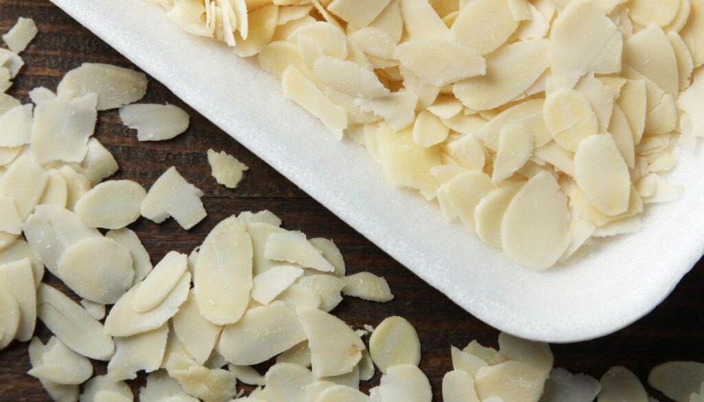 Amandes effilées dans les recettes