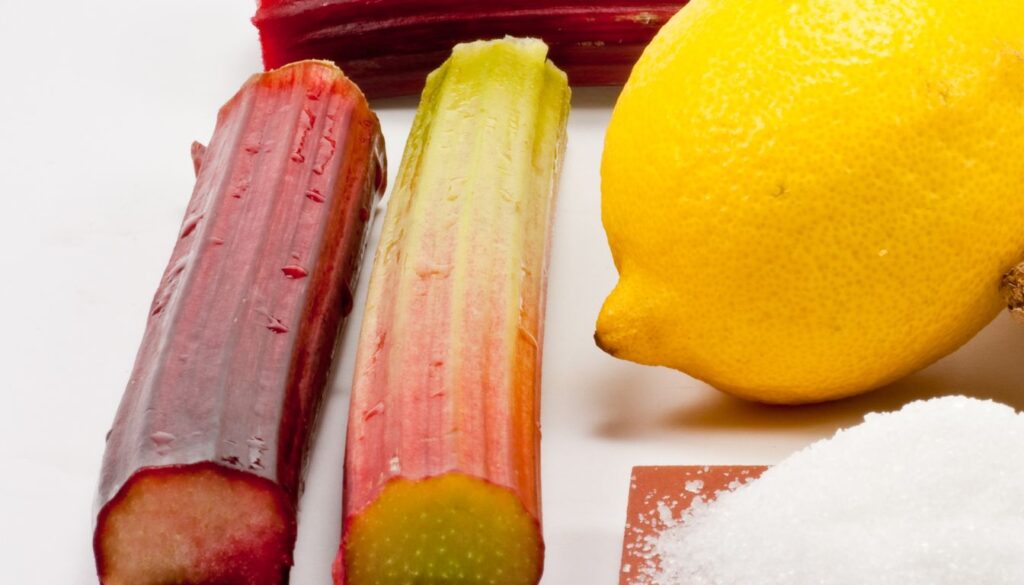Confiture de rhubarbe ingrédients