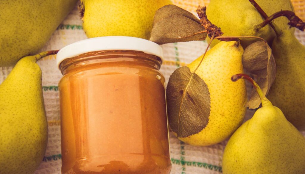 Conservation confiture de poires