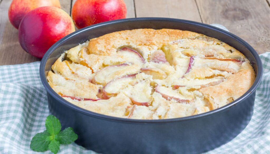 Clafoutis aux pêches express