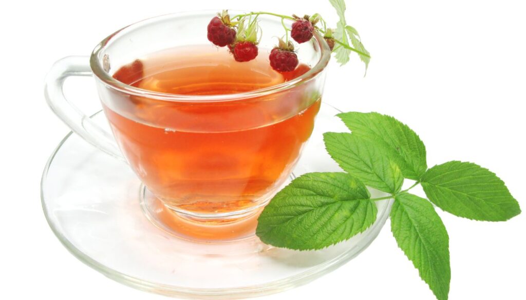 Tisane de feuilles de framboisier