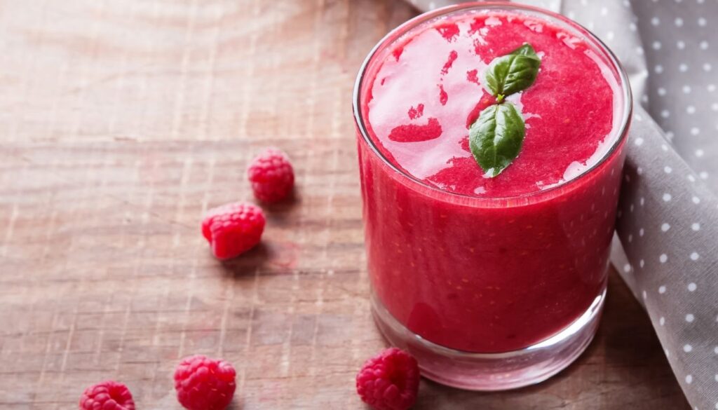 Smoothie de framboises