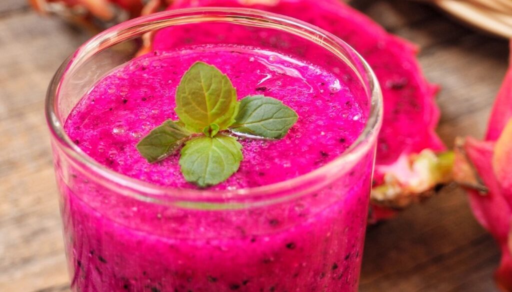 Smoothie de fruit du dragon