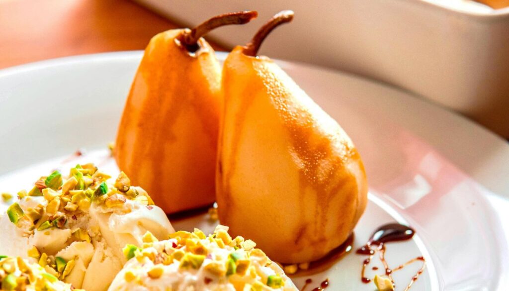 Poire Williams poire pochée