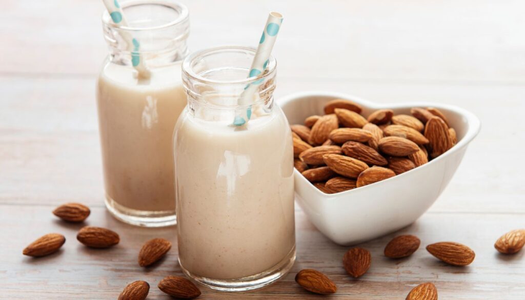 lait damande : riche en oméga-9
