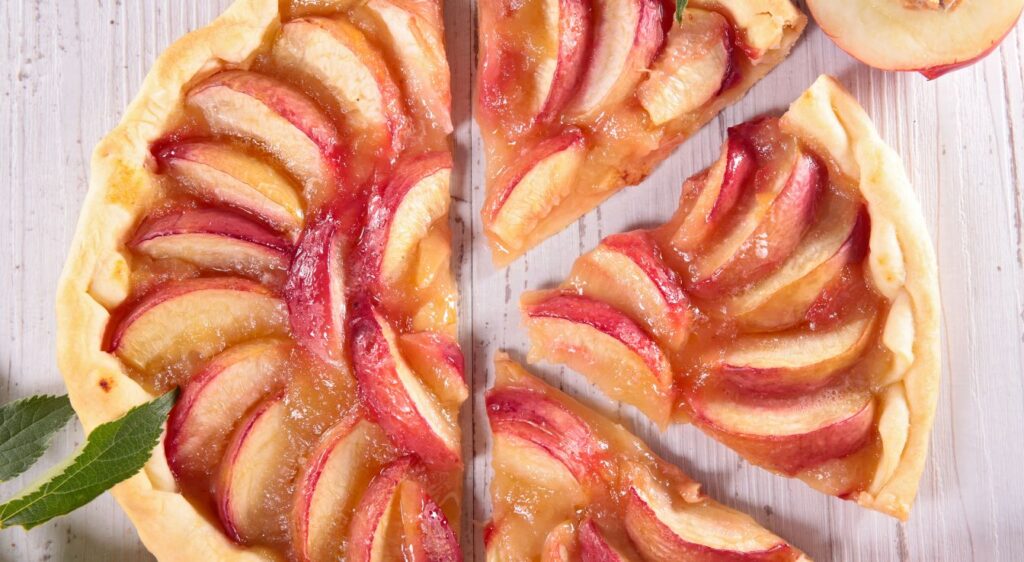 Tarte aux pêches toute simple