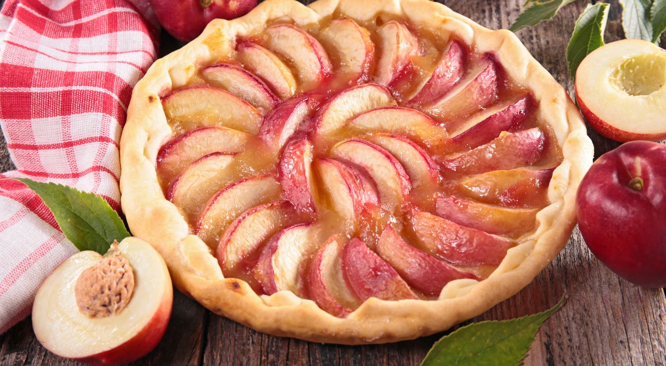 Recette de la tarte aux pêches toute simple