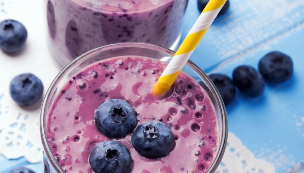 smoothie de myrtille