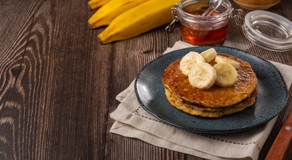 pancakes flocons d'avoine banane