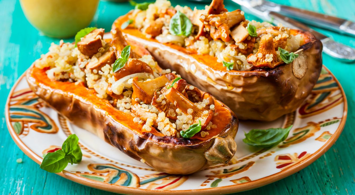 courge farcie végétarienne​