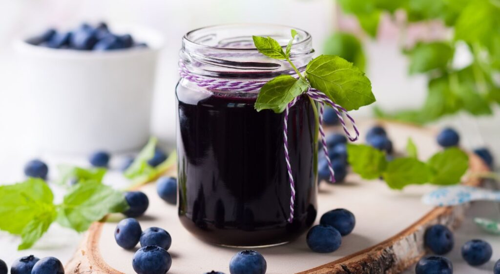 Confiture de myrtilles