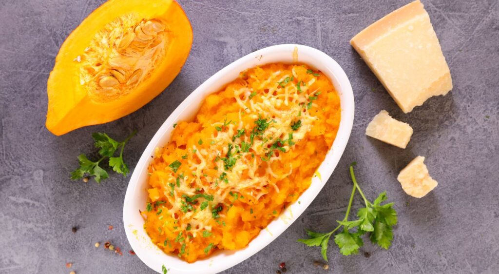 recette gratin potiron au four