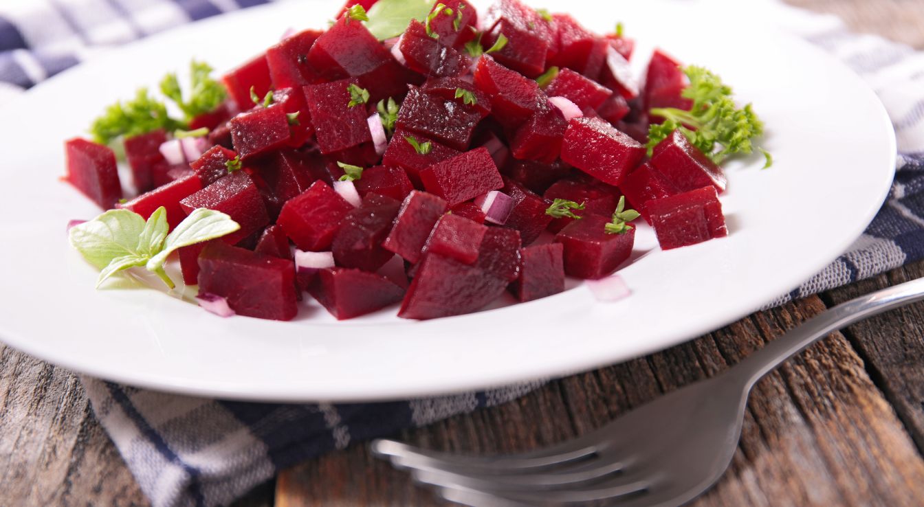 Salade de betteraves rouges