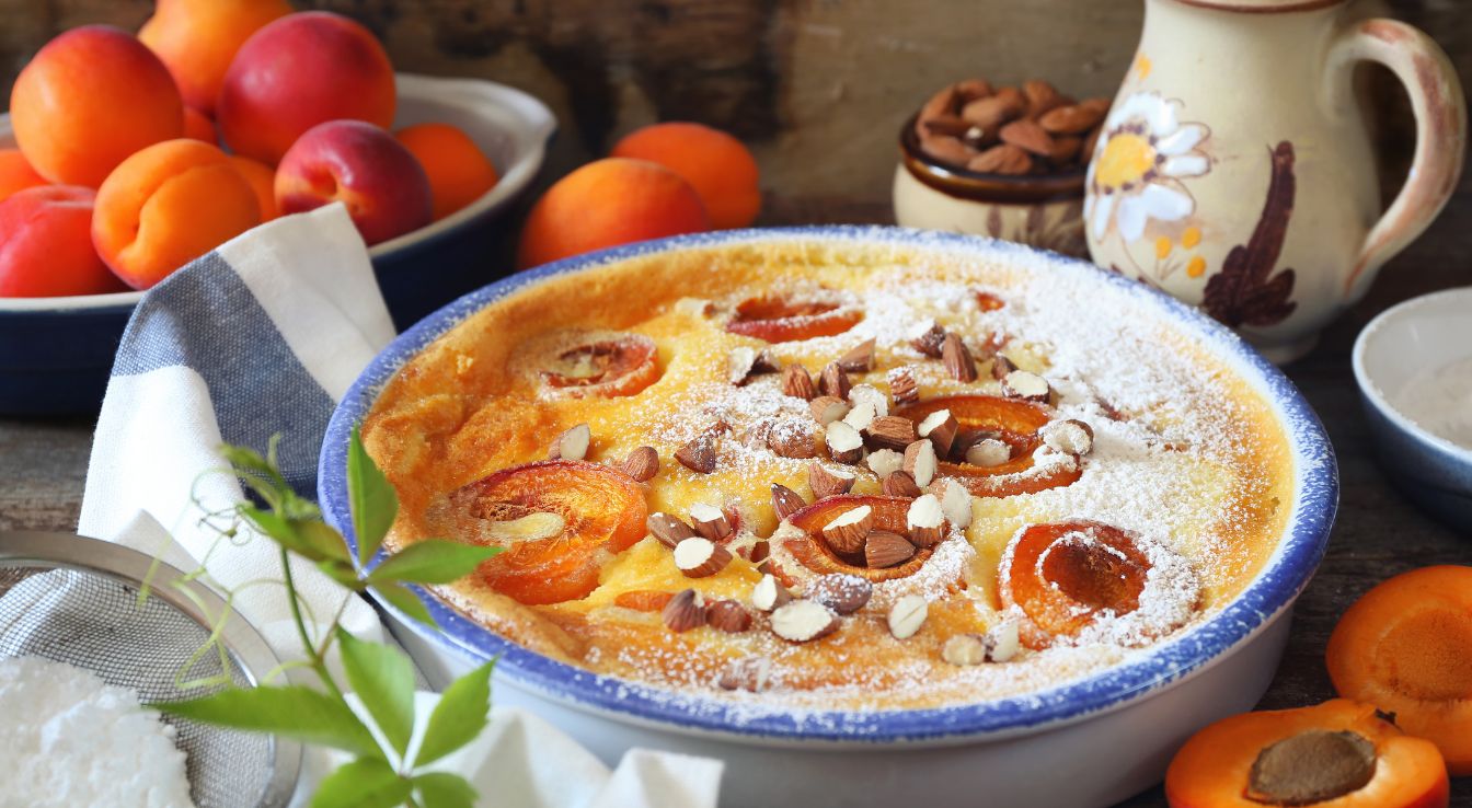 recette clafoutis aux abricots​