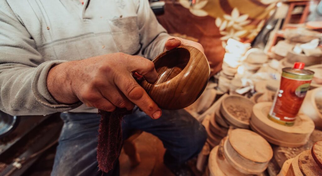 huile de lin sur bois