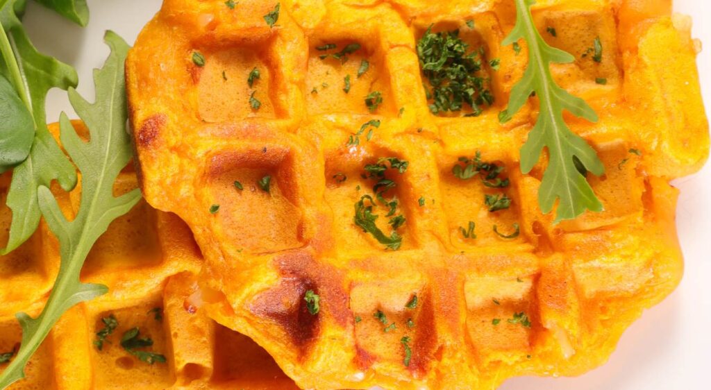 gaufres de patate douce