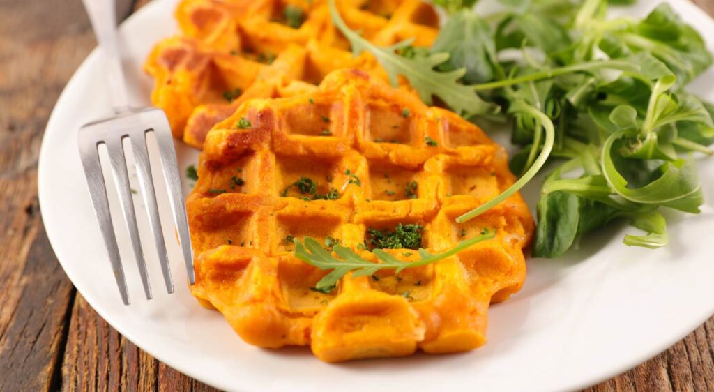 gaufres de patates douces