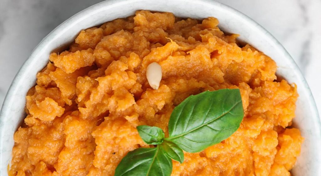purée de patates douces