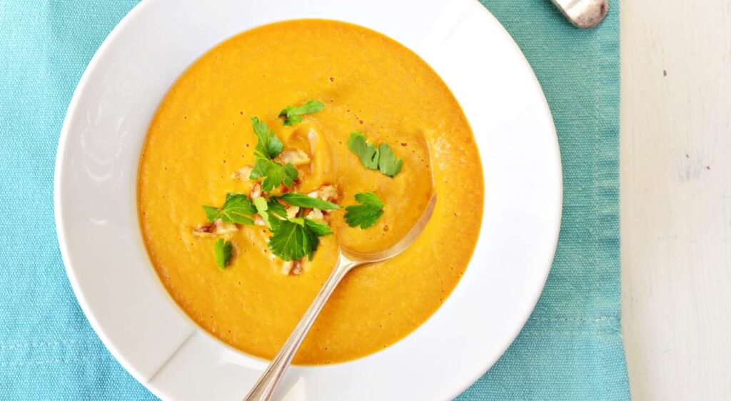 veloute de carottes au lait de coco