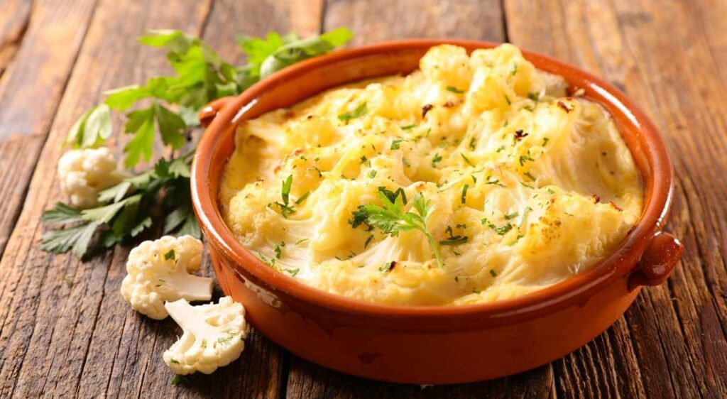 gratin pomme de terre chou fleur