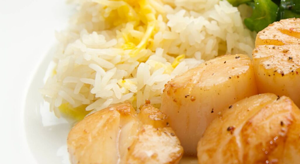 sauce pour noix de saint jacques et riz