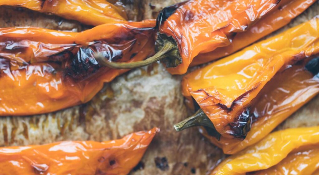 griller des poivrons au four