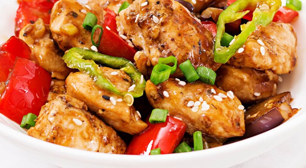 poulet aux poivrons recette