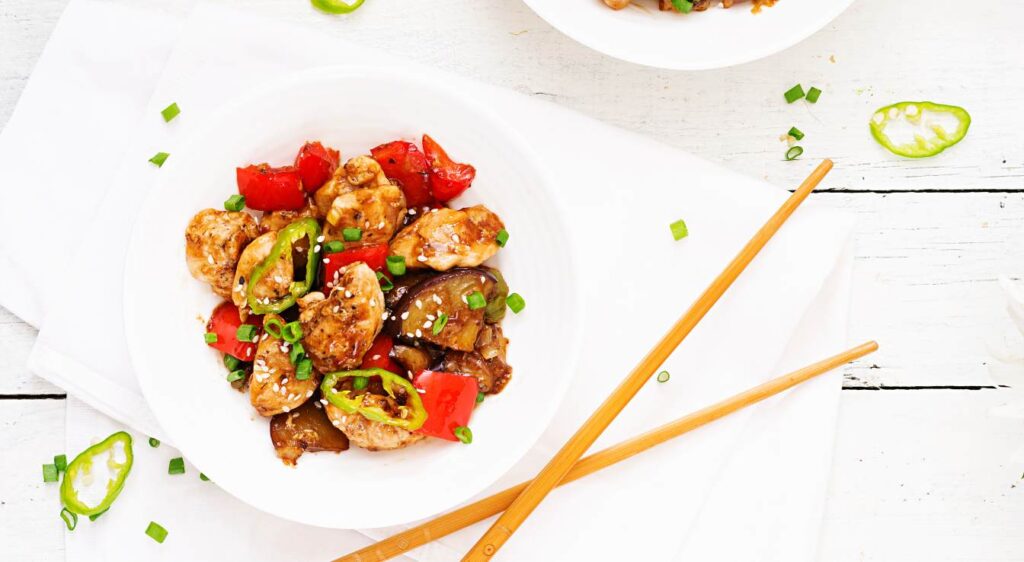 recette poulet aux poivrons