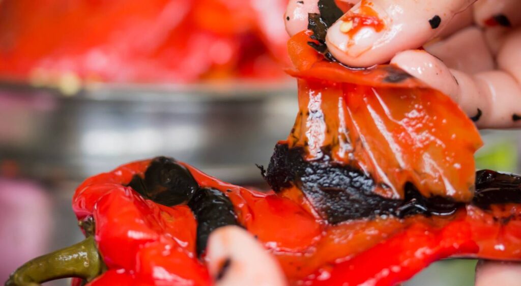 comment enlever la peau des poivrons​