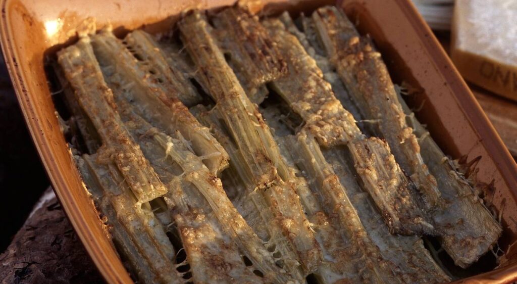 recette de Gratin de cardons à la moelle