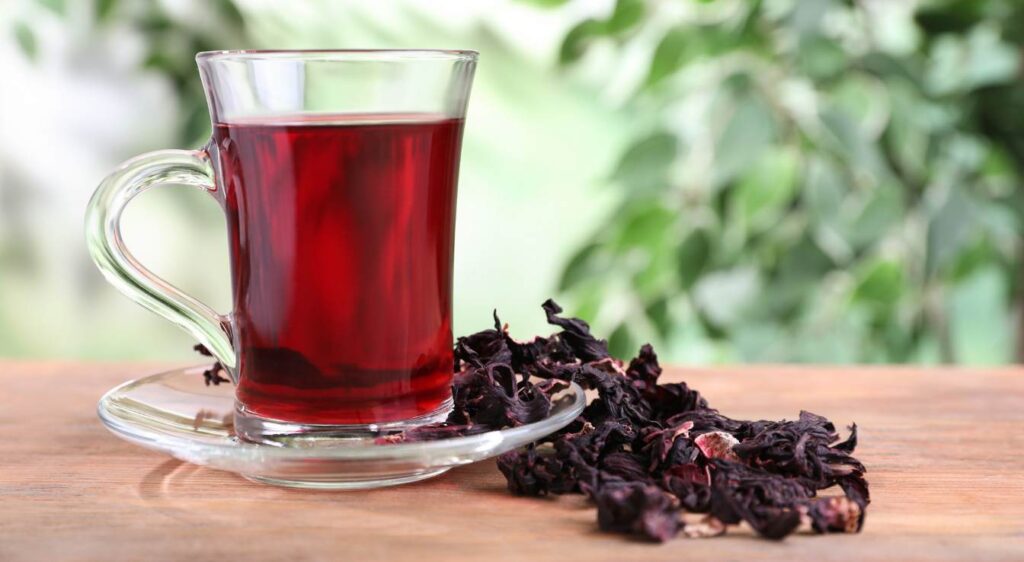 boissons fraiches à base d'hibiscus