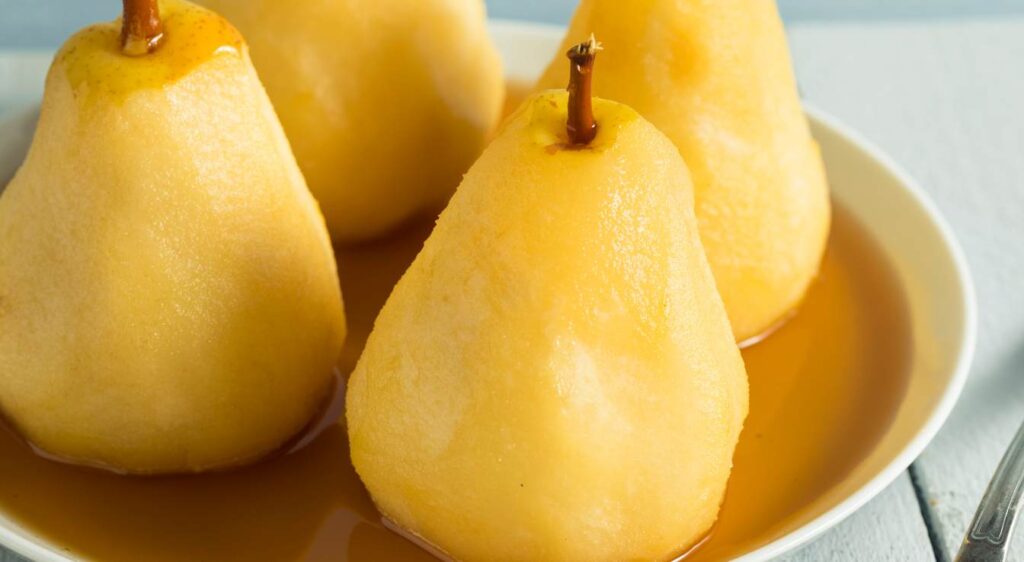 poires pochées recette