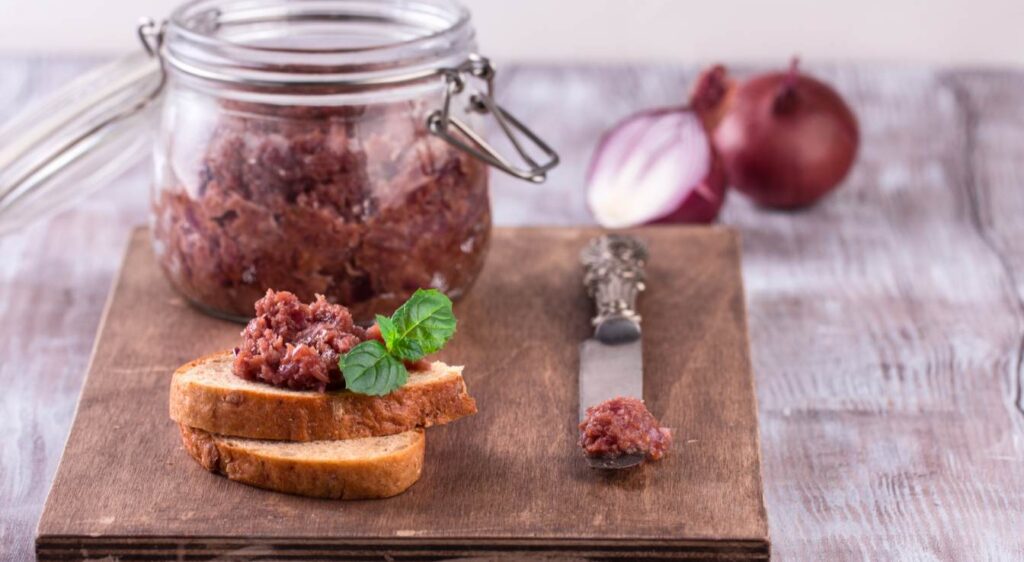 chutney d'oignons rouges au miel
