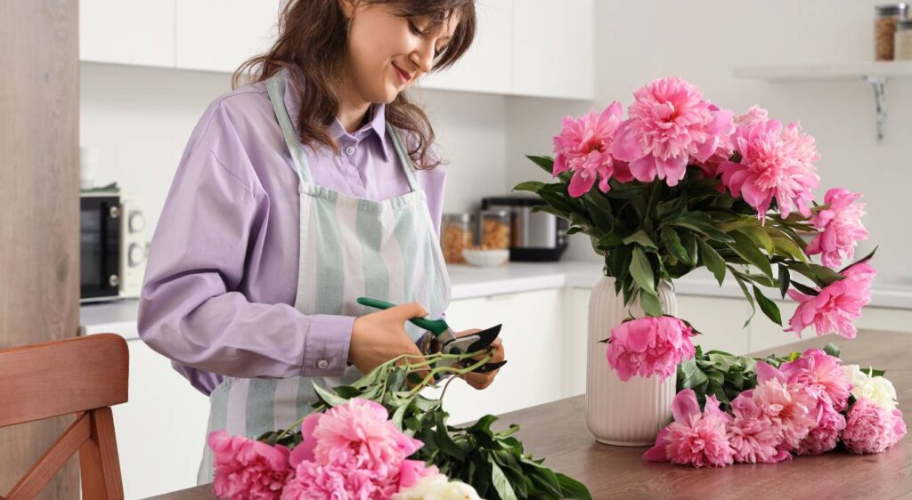 Conserver les pivoines coupées