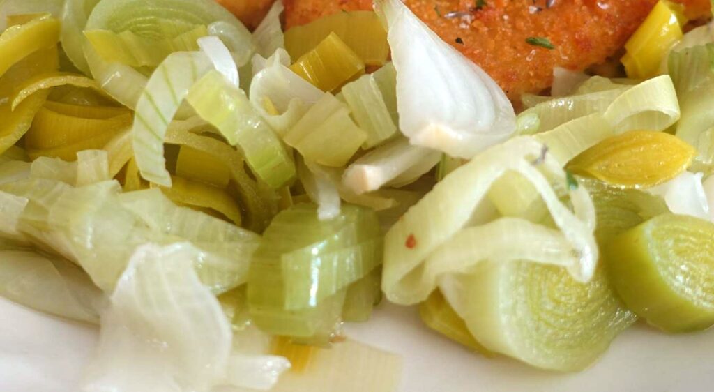 Fondue de poireaux légère