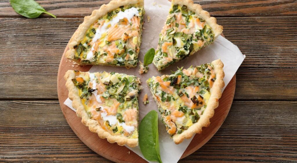 recette quiche au poireau et saumon