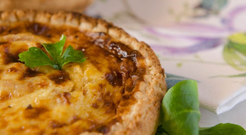 Quiche lorraine au saumon