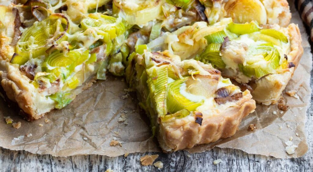 recette tarte aux poireaux et oignons